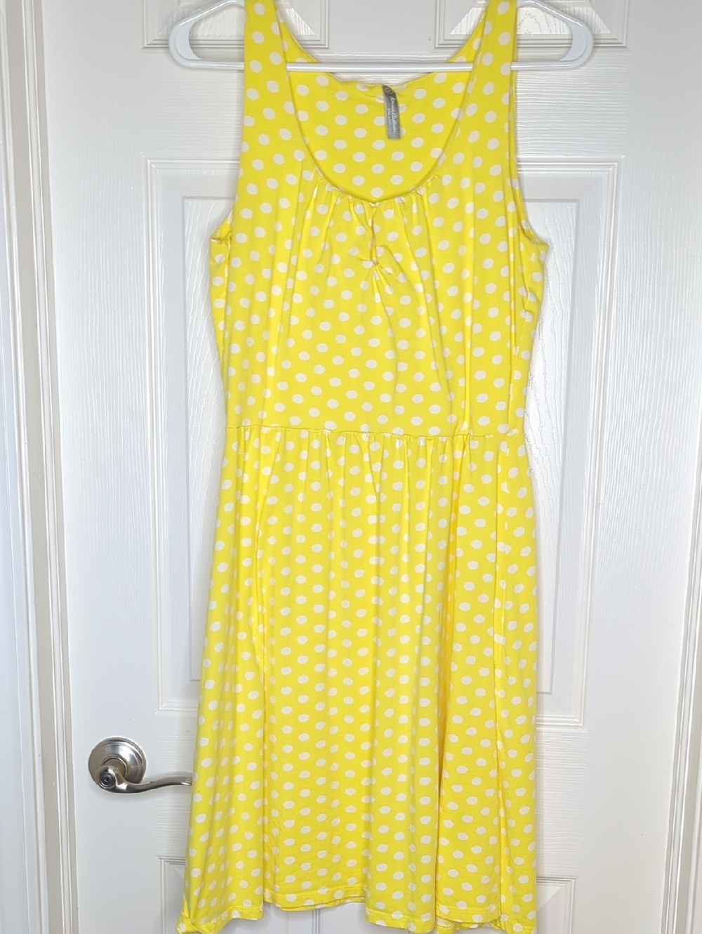 Hanna Andersson Polka Dot Dress Yellow White Size Small